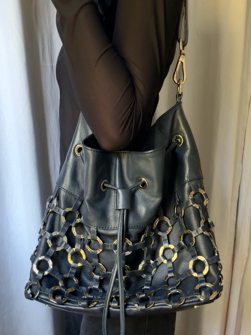 💙Uterque Leather Slouchy Hobo Tote Bag💙